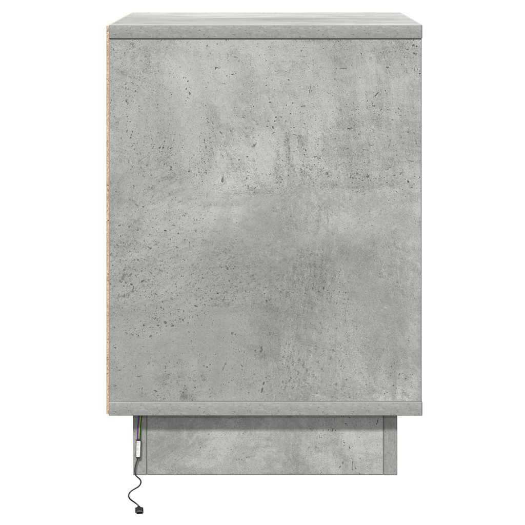 vidaXL Szafka Nocna 2 pcs Betonowy szary 39 x 34,5 x 50 cm