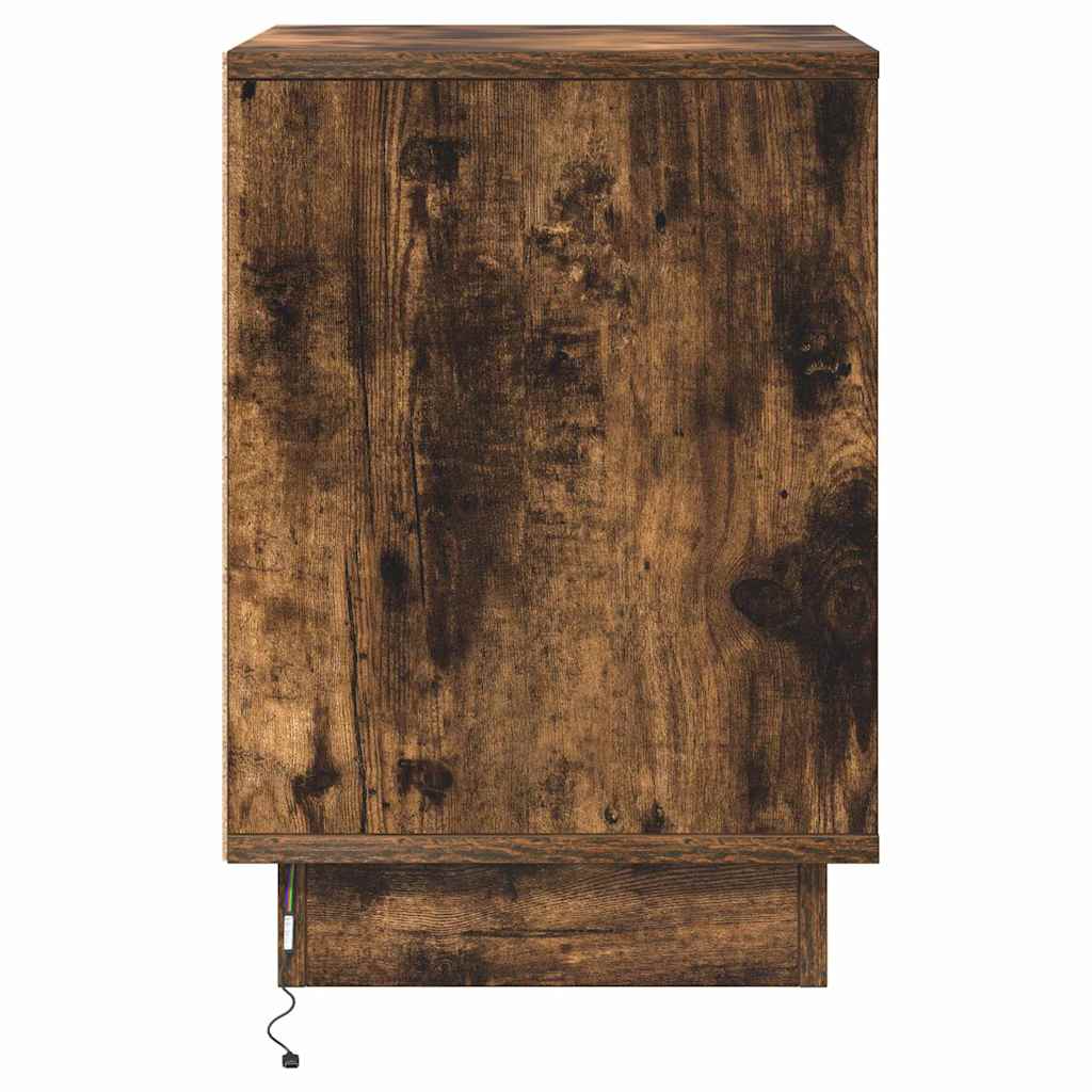 vidaXL Szafka Nocna Dąb wędzony 39 x 34,5 x 50 cm Drewno inżynieryjne