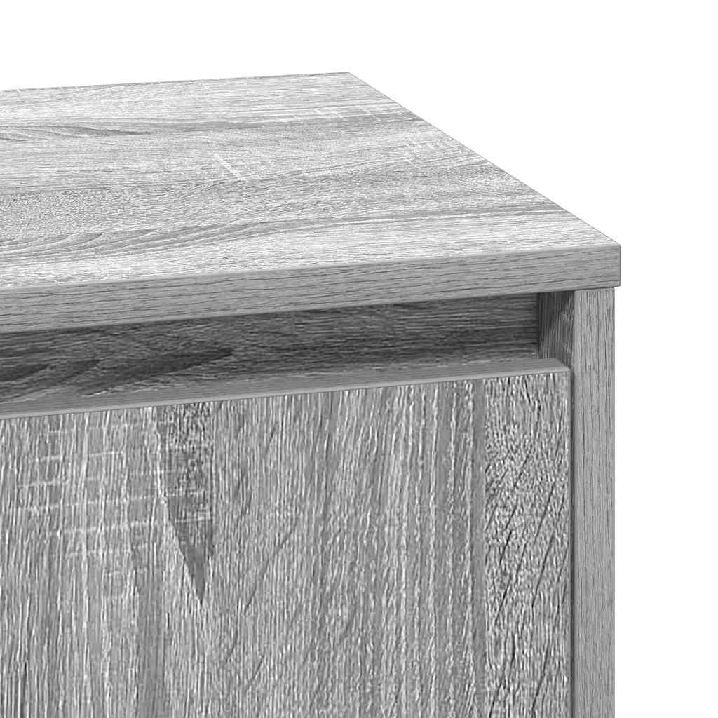 vidaXL Szafka Nocna 2 pcs Szary 39 x 34,5 x 50 cm