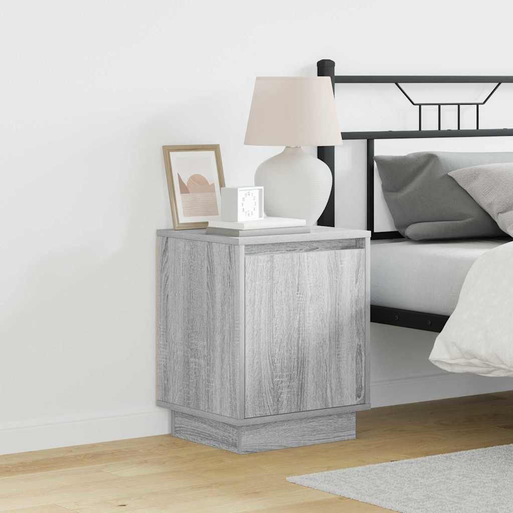 vidaXL Szafka Nocna 2 pcs Szary 39 x 34,5 x 50 cm
