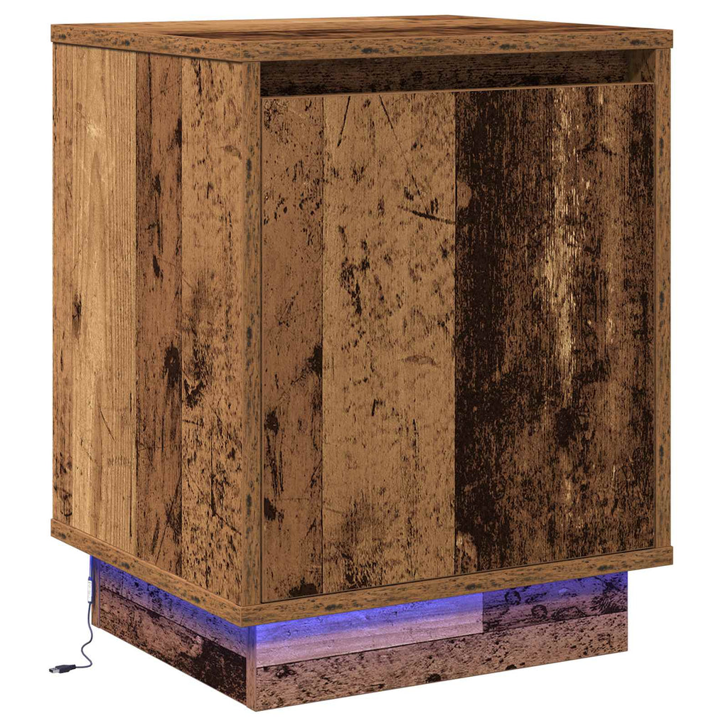 vidaXL Szafka Nocna Stare drewno 39 x 34,5 x 50 cm