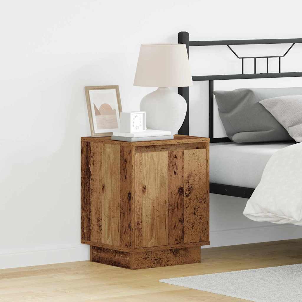 vidaXL Szafka Nocna 2 pcs Stare drewno 39 x 34,5 x 50 cm