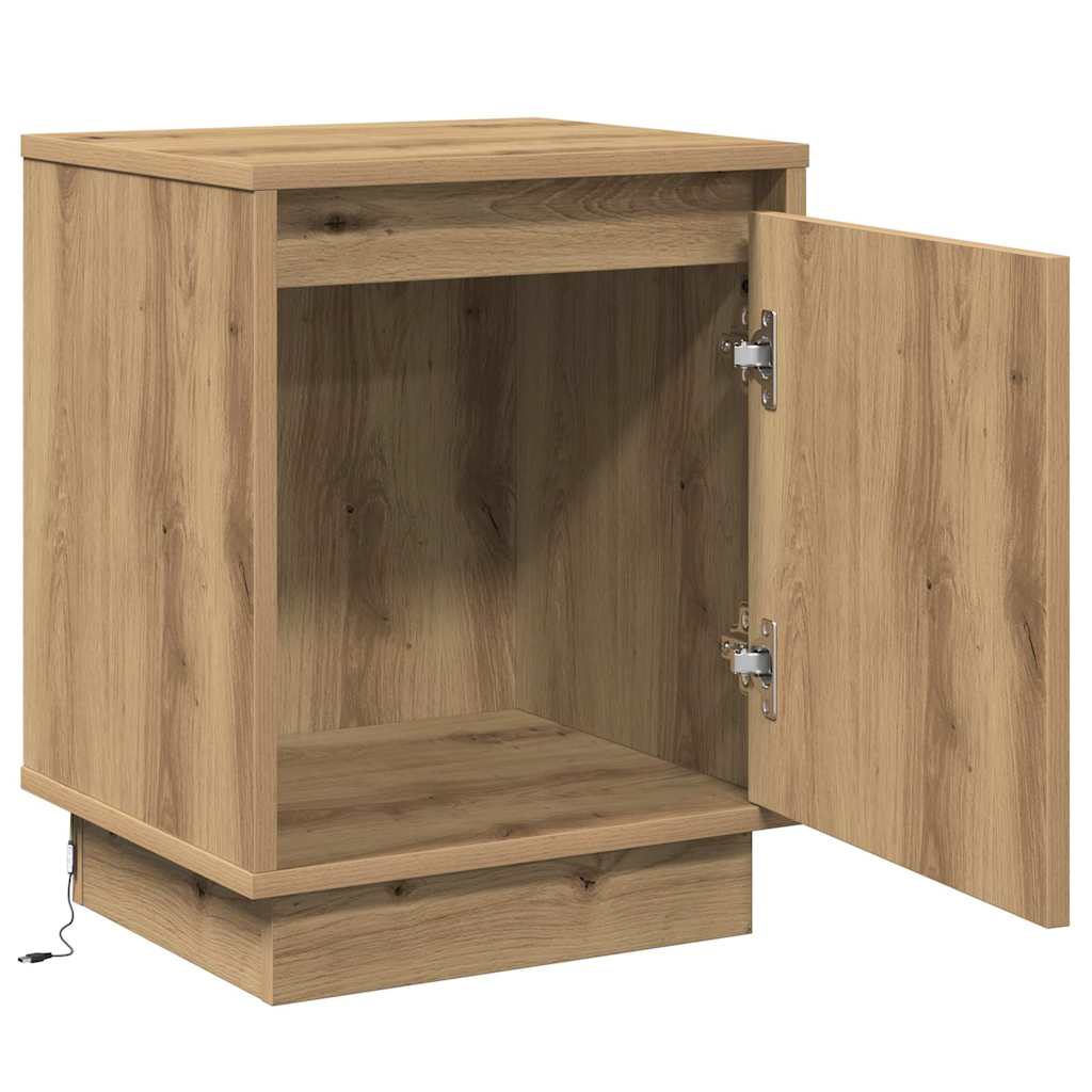 vidaXL Szafka Nocna Dąb rzemieślniczy 39 x 34,5 x 50 cm