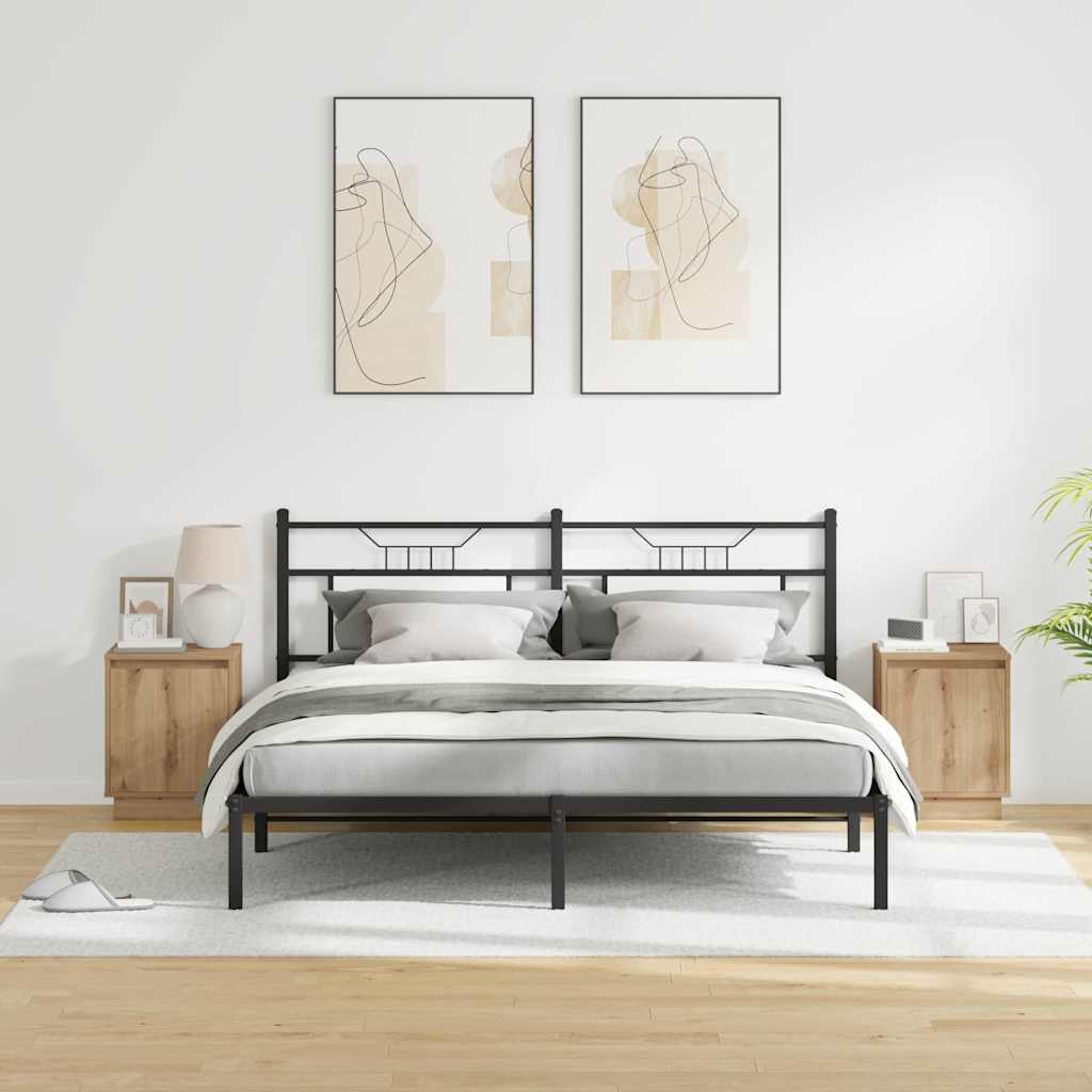 vidaXL Szafka Nocna 2 pcs Dąb rzemieślniczy 39 x 34,5 x 50 cm