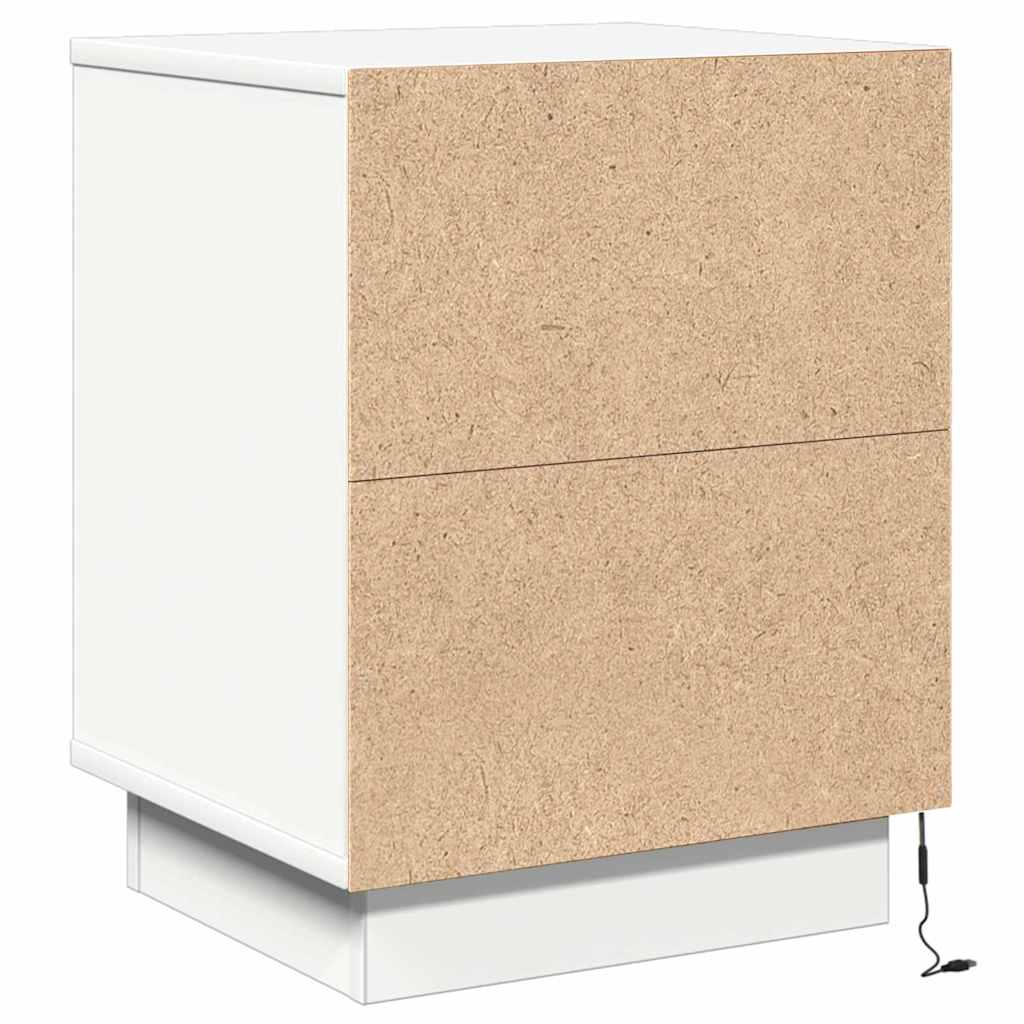 vidaXL Szafka Nocna z szufladą 2 pcs Biały 39 x 34,5 x 50 cm