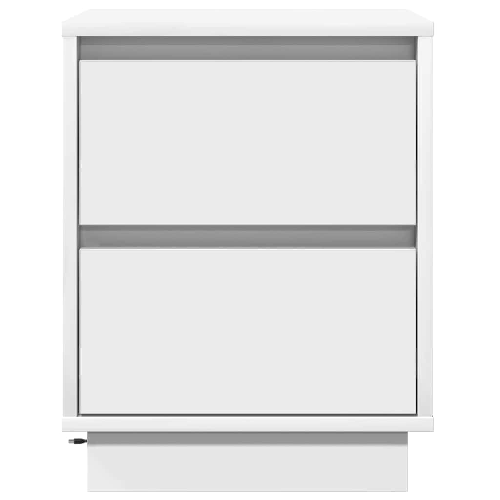 vidaXL Szafka Nocna z szufladą 2 pcs Biały 39 x 34,5 x 50 cm