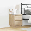 vidaXL Szafka Nocna z szufladą 2 pcs Dąb Sonoma 39 x 34,5 x 50 cm