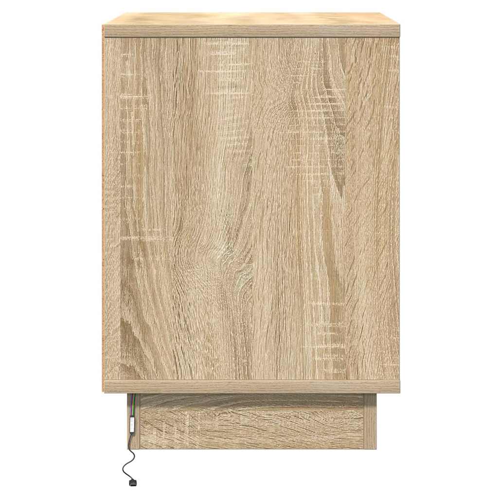vidaXL Szafka Nocna z szufladą 2 pcs Dąb Sonoma 39 x 34,5 x 50 cm
