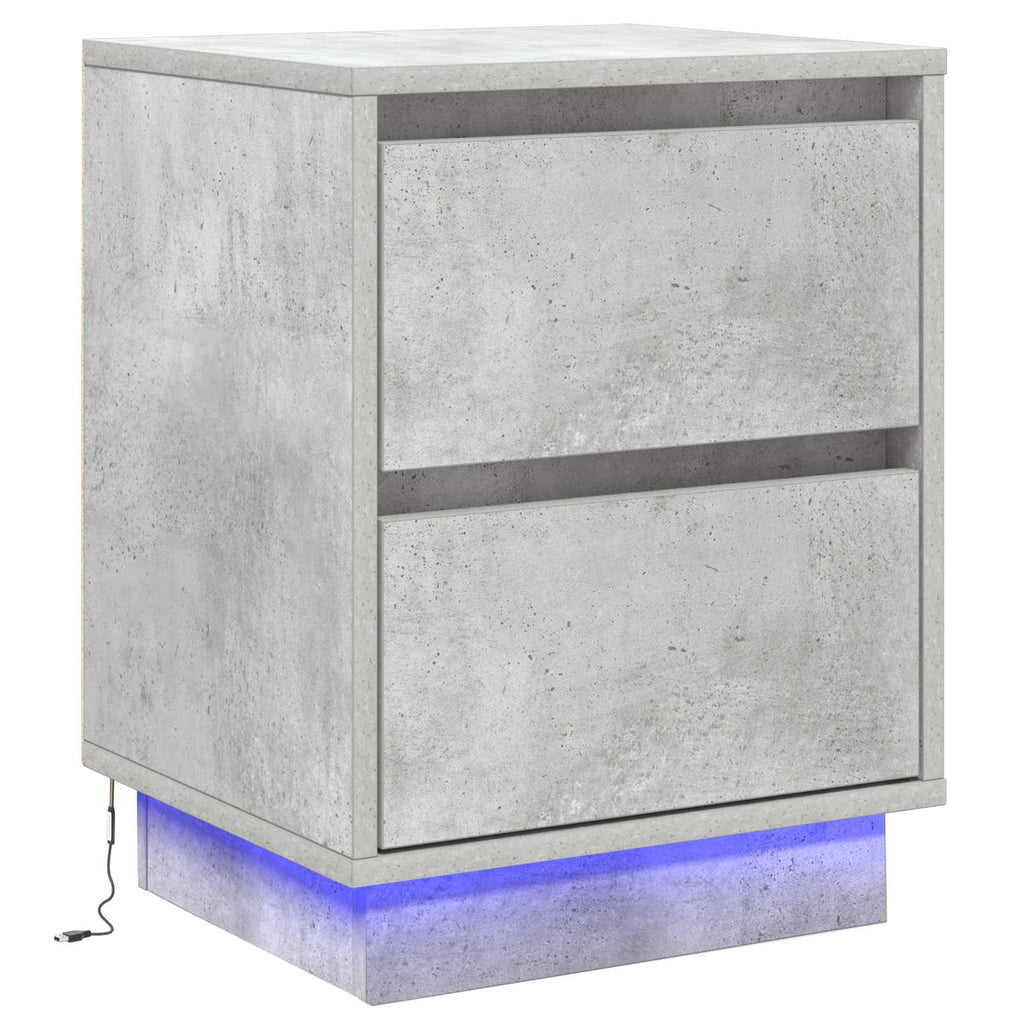 vidaXL Szafka Nocna Betonowy szary 39 x 34,5 x 50 cm