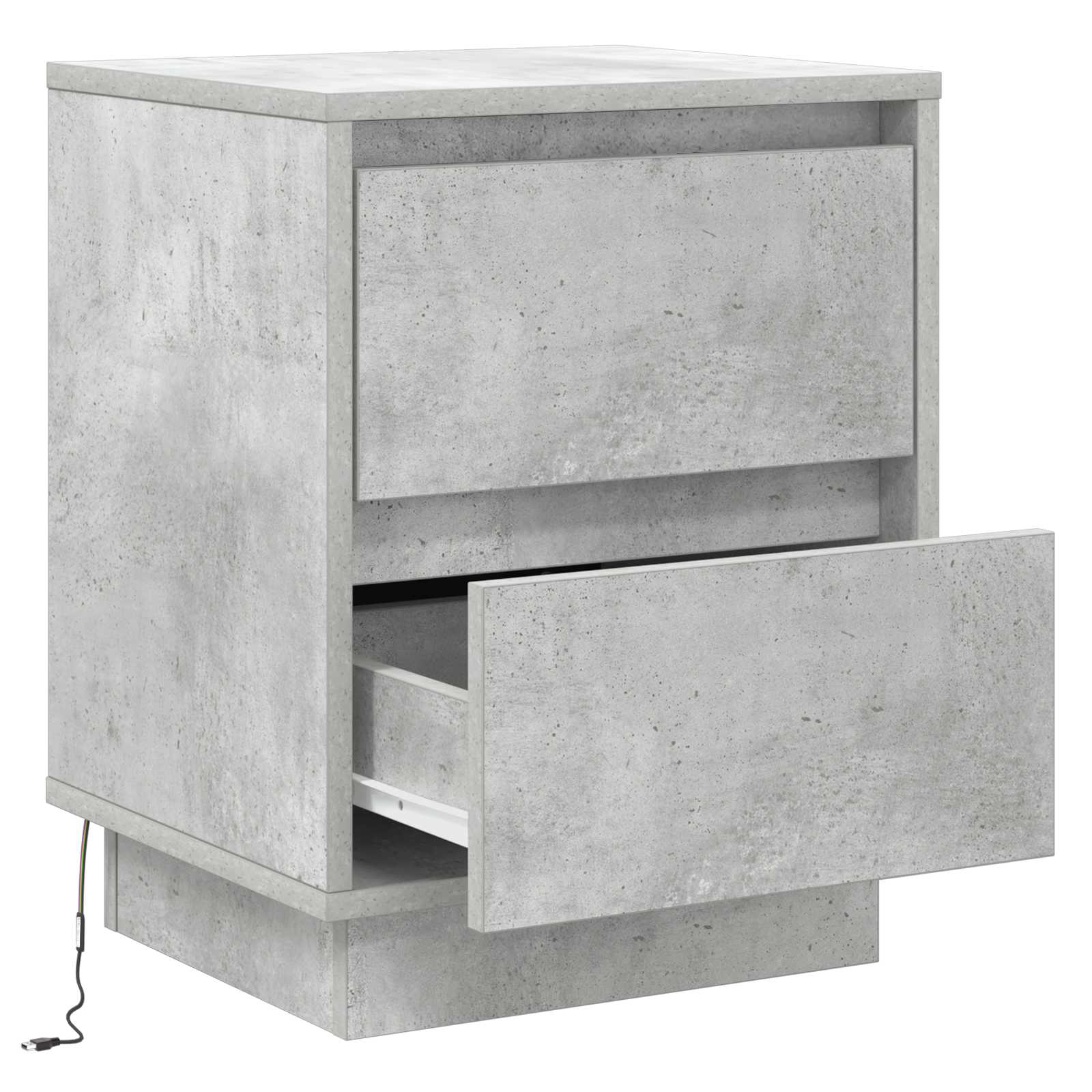 vidaXL Szafka Nocna Betonowy szary 39 x 34,5 x 50 cm