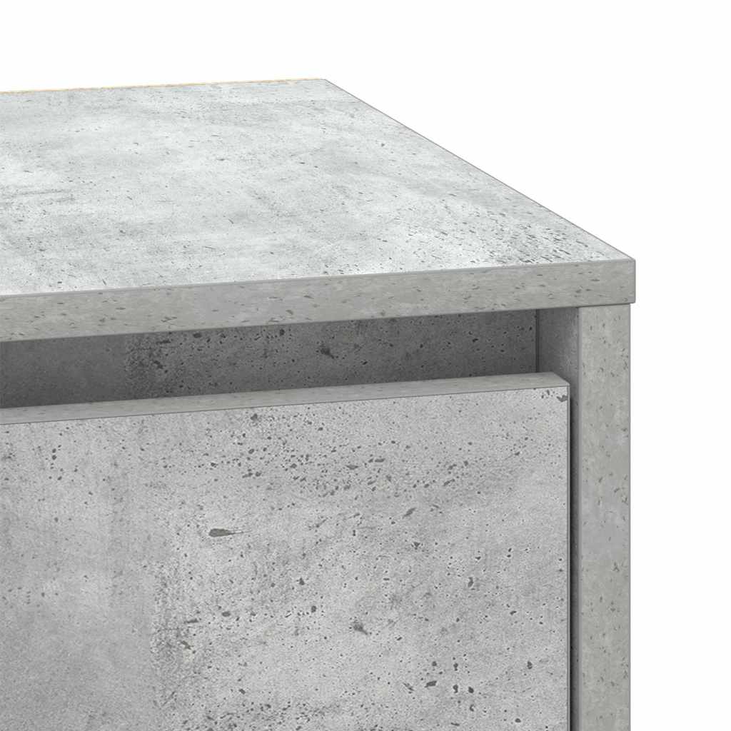 vidaXL Szafka Nocna z szufladą 2 pcs Betonowy szary 39 x 34,5 x 50 cm