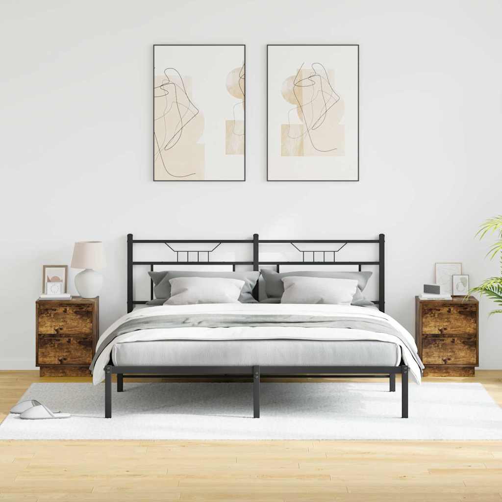 vidaXL Szafka Nocna z szufladą 2 pcs Dąb wędzony 39 x 34,5 x 50 cm