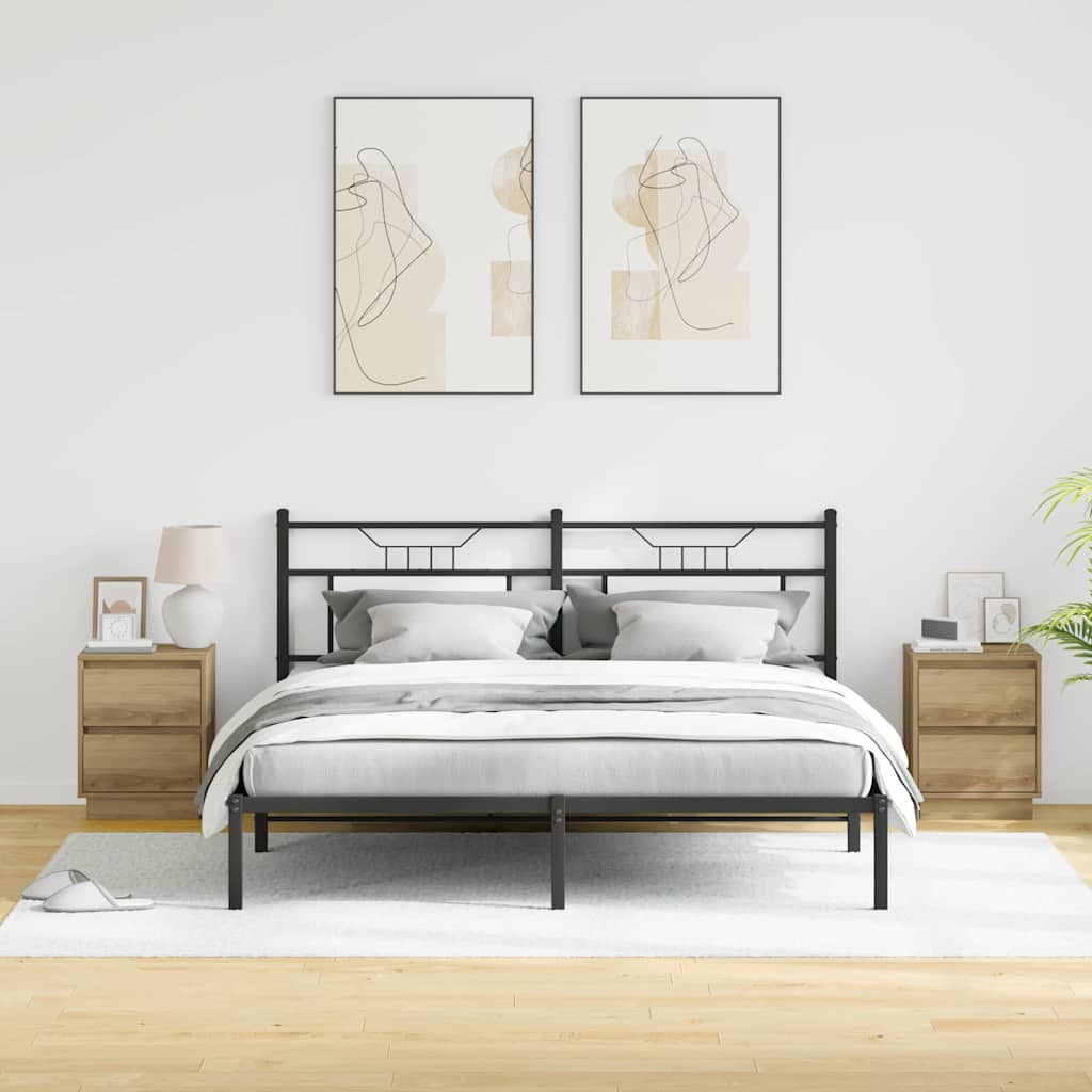 vidaXL Szafka Nocna 2 pcs Dąb rzemieślniczy 39 x 34,5 x 50 cm