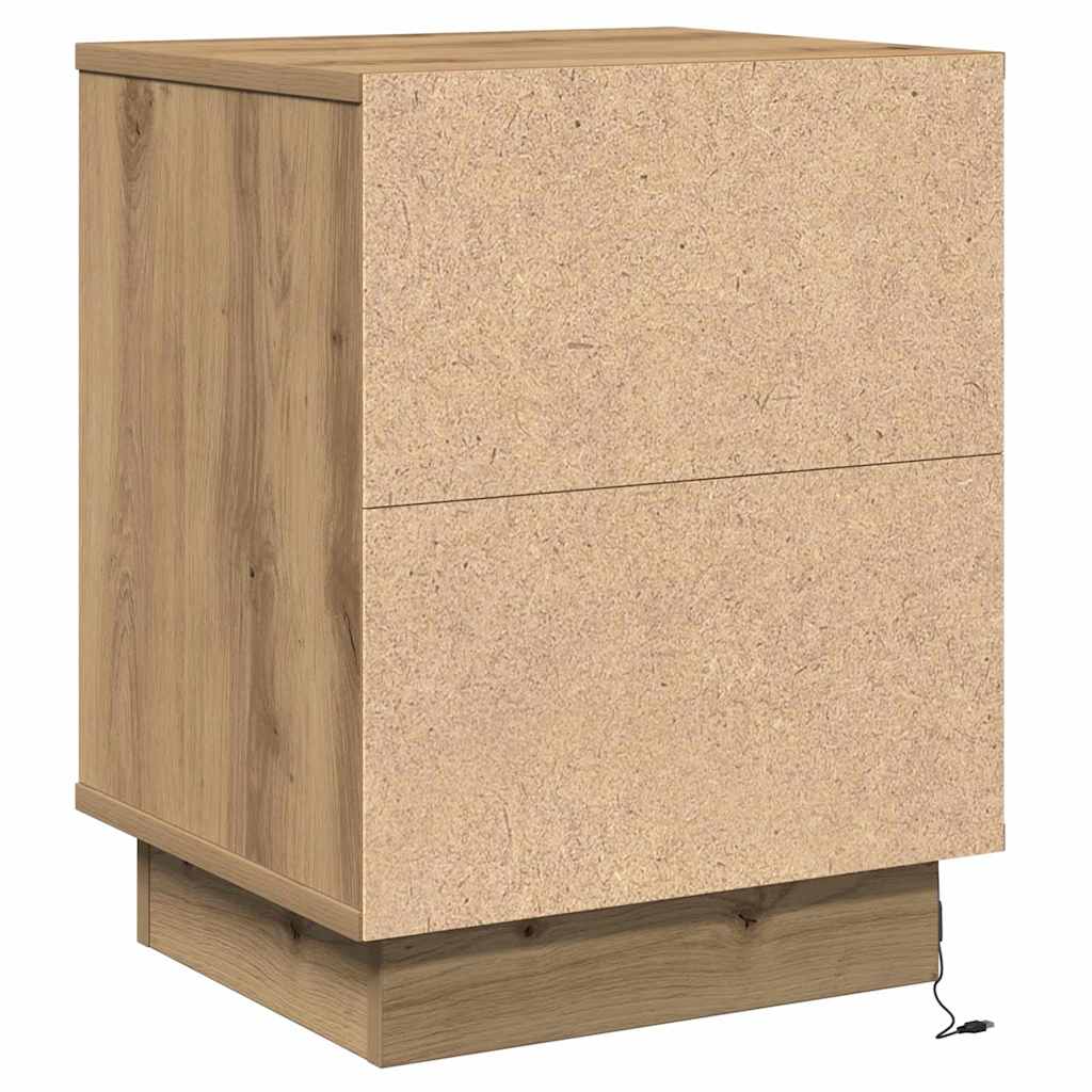 vidaXL Szafka Nocna 2 pcs Dąb rzemieślniczy 39 x 34,5 x 50 cm