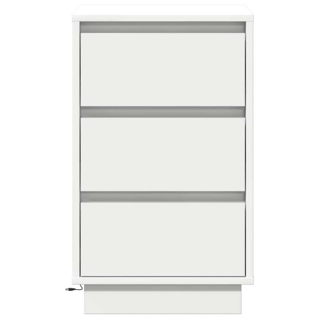 vidaXL Szafka Nocna Biały 39 x 34,5 x 65 cm Materiał drewnopochodny