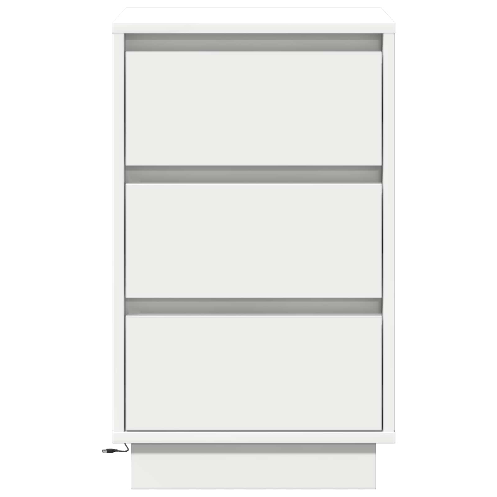 vidaXL Szafka Nocna Biały 39 x 34,5 x 65 cm Materiał drewnopochodny