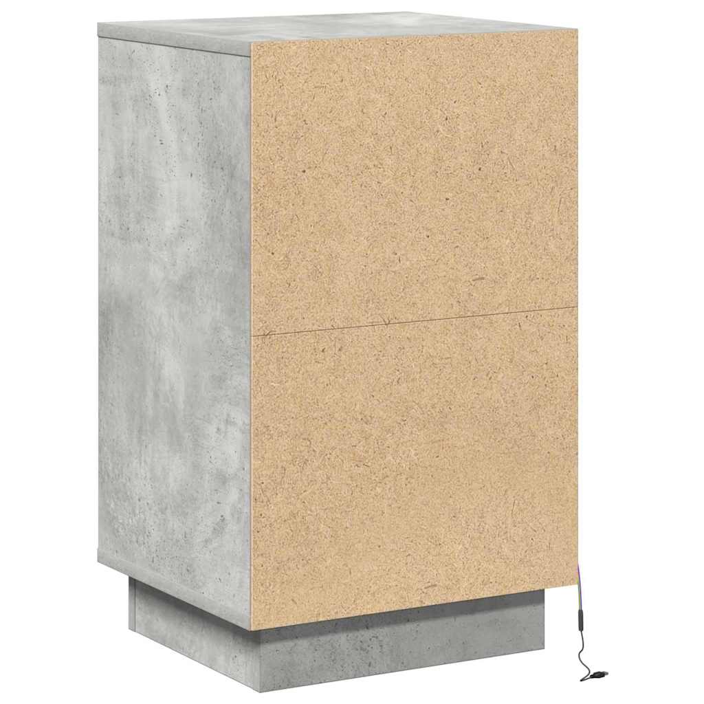 vidaXL Szafka Nocna z szufladą Betonowy szary 39 x 34,5 x 65 cm