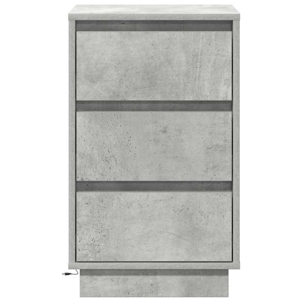 vidaXL Szafka Nocna z szufladą Betonowy szary 39 x 34,5 x 65 cm