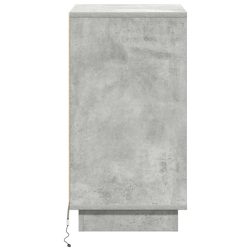 vidaXL Szafka Nocna z szufladą Betonowy szary 39 x 34,5 x 65 cm