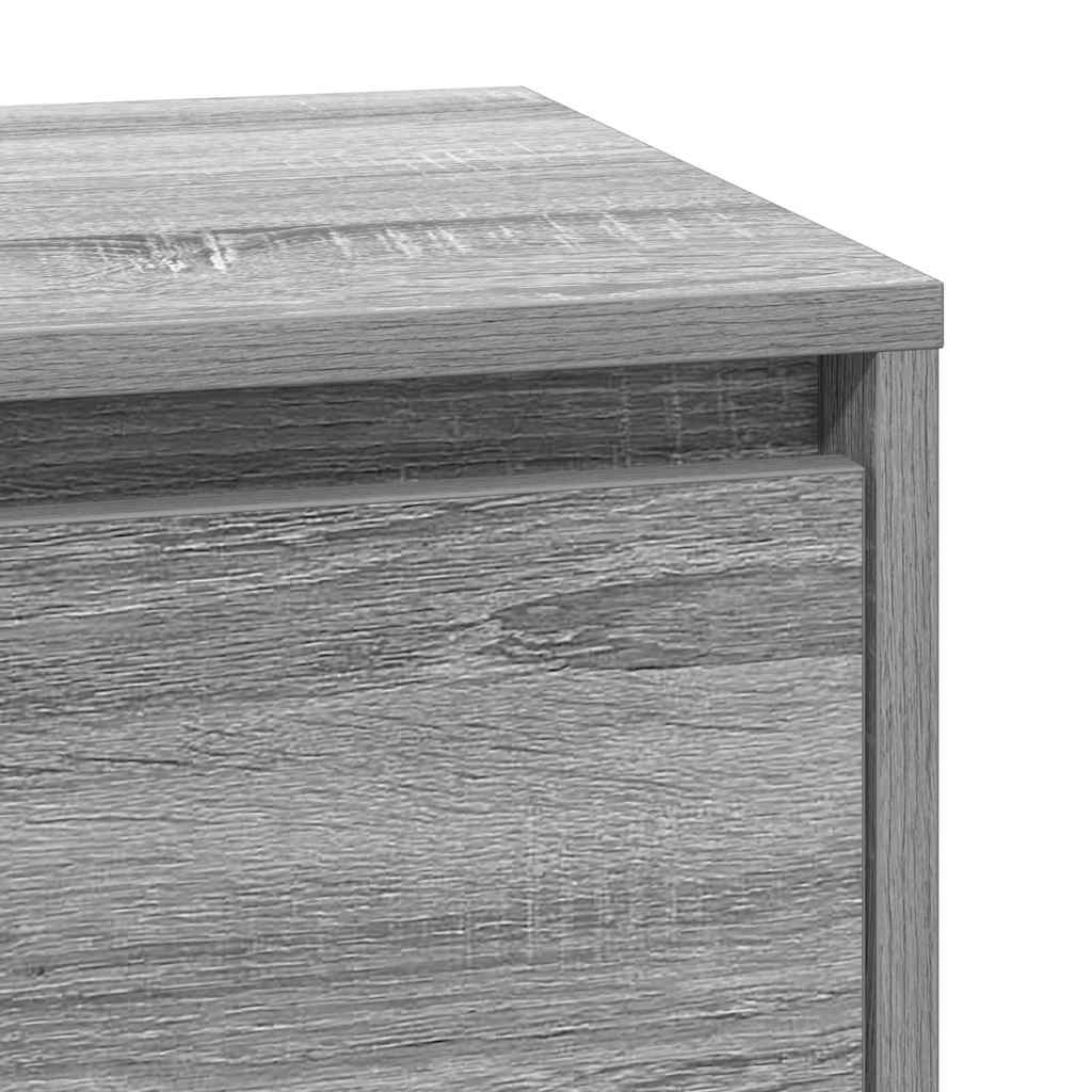 vidaXL Szafka Nocna Szary 39 x 34,5 x 65 cm Materiał drewnopochodny