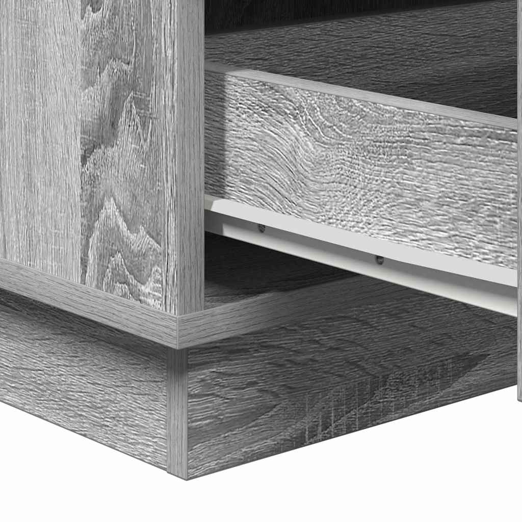 vidaXL Szafka Nocna Szary 39 x 34,5 x 65 cm Materiał drewnopochodny
