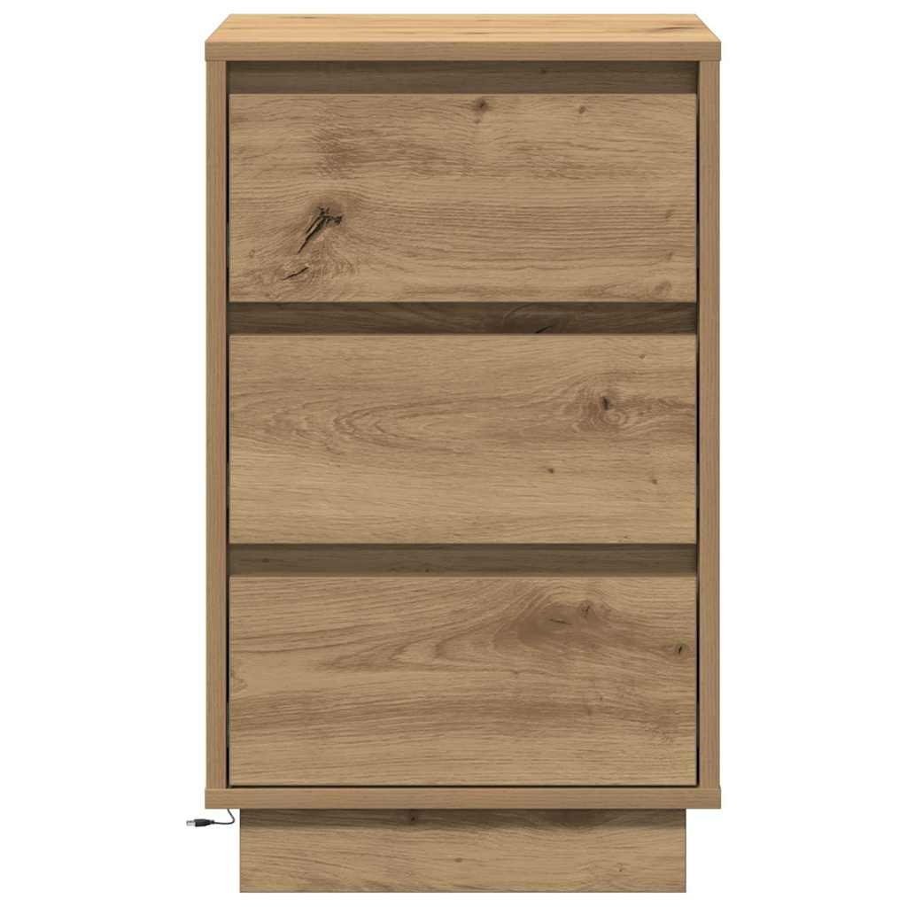 vidaXL Szafka Nocna z szufladą Dąb rzemieślniczy 39 x 34,5 x 65 cm