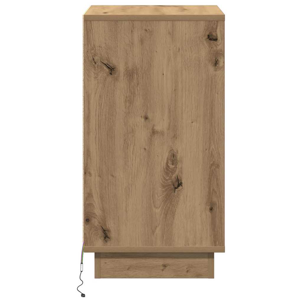 vidaXL Szafka Nocna z szufladą Dąb rzemieślniczy 39 x 34,5 x 65 cm