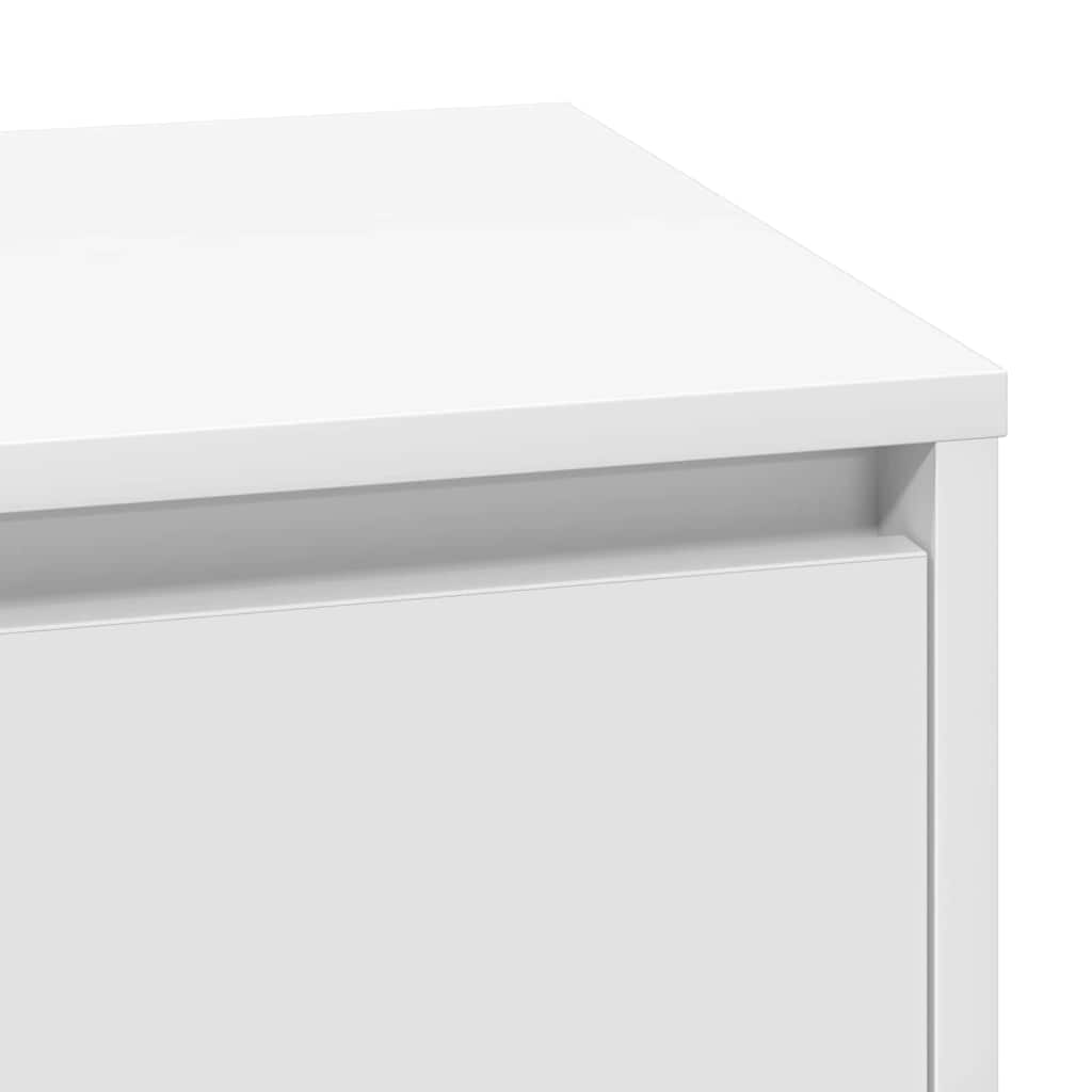 vidaXL Szafka Nocna Biały 71 x 34,5 x 75 cm Materiał drewnopochodny