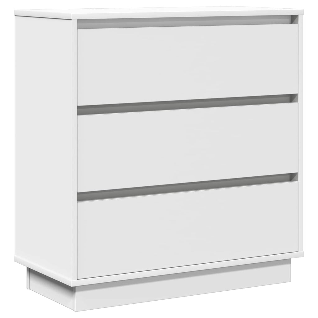 vidaXL Szafka Nocna Biały 71 x 34,5 x 75 cm Materiał drewnopochodny