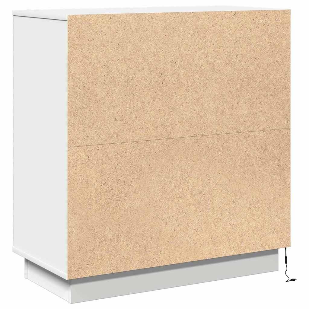 vidaXL Szafka Nocna Biały 71 x 34,5 x 75 cm Materiał drewnopochodny