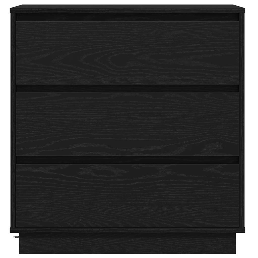 vidaXL Szafka Nocna z szufladą Czarny Dąb 71 x 34,5 x 75 cm