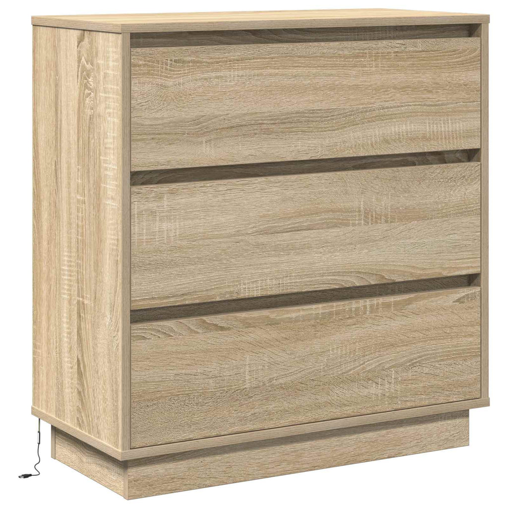 vidaXL Szafka Nocna z szufladą Dąb Sonoma 71 x 34,5 x 75 cm