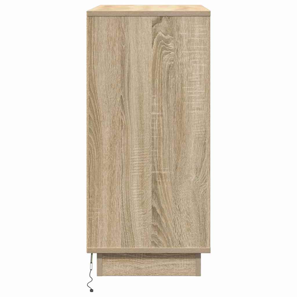 vidaXL Szafka Nocna z szufladą Dąb Sonoma 71 x 34,5 x 75 cm