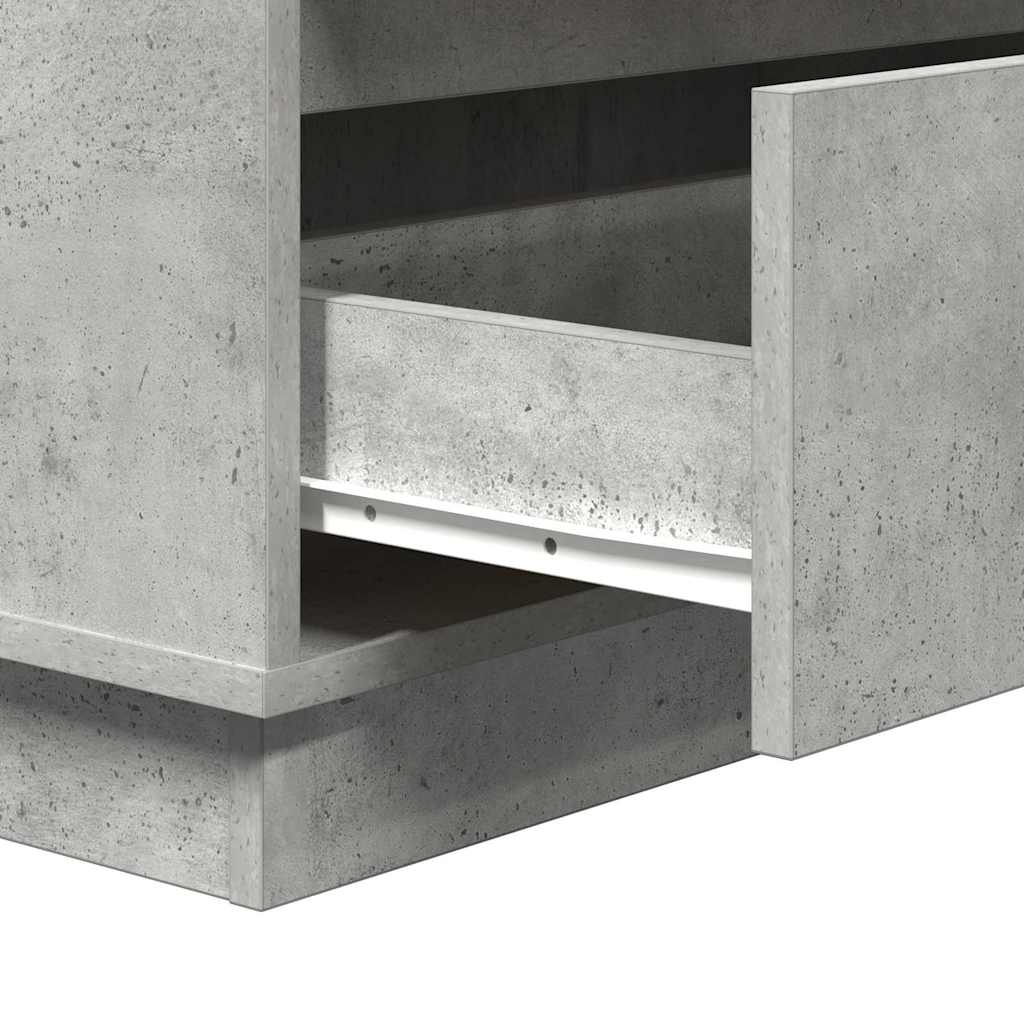 vidaXL Szafka Nocna z szufladą Betonowy szary 71 x 34,5 x 75 cm