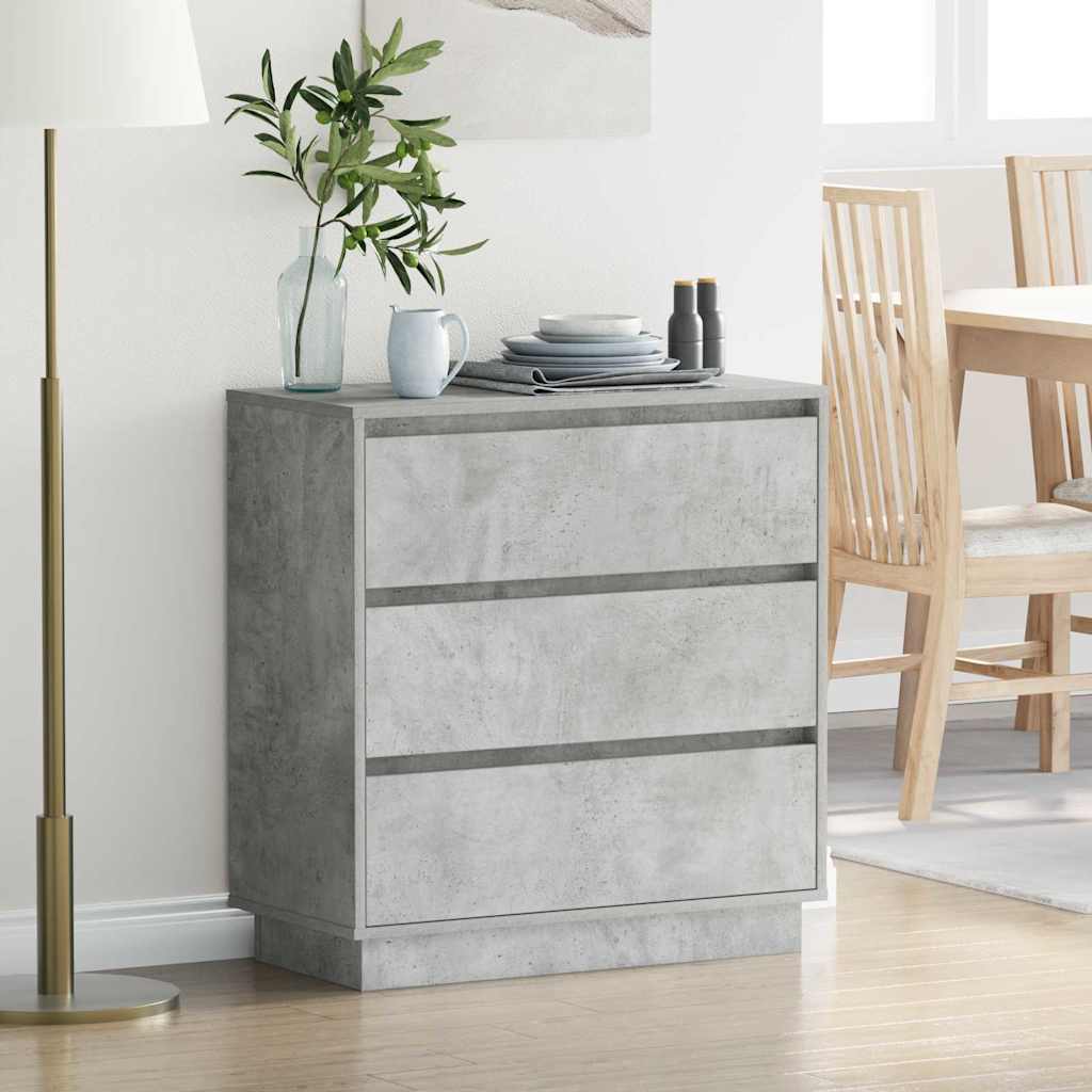 vidaXL Szafka Nocna z szufladą Betonowy szary 71 x 34,5 x 75 cm