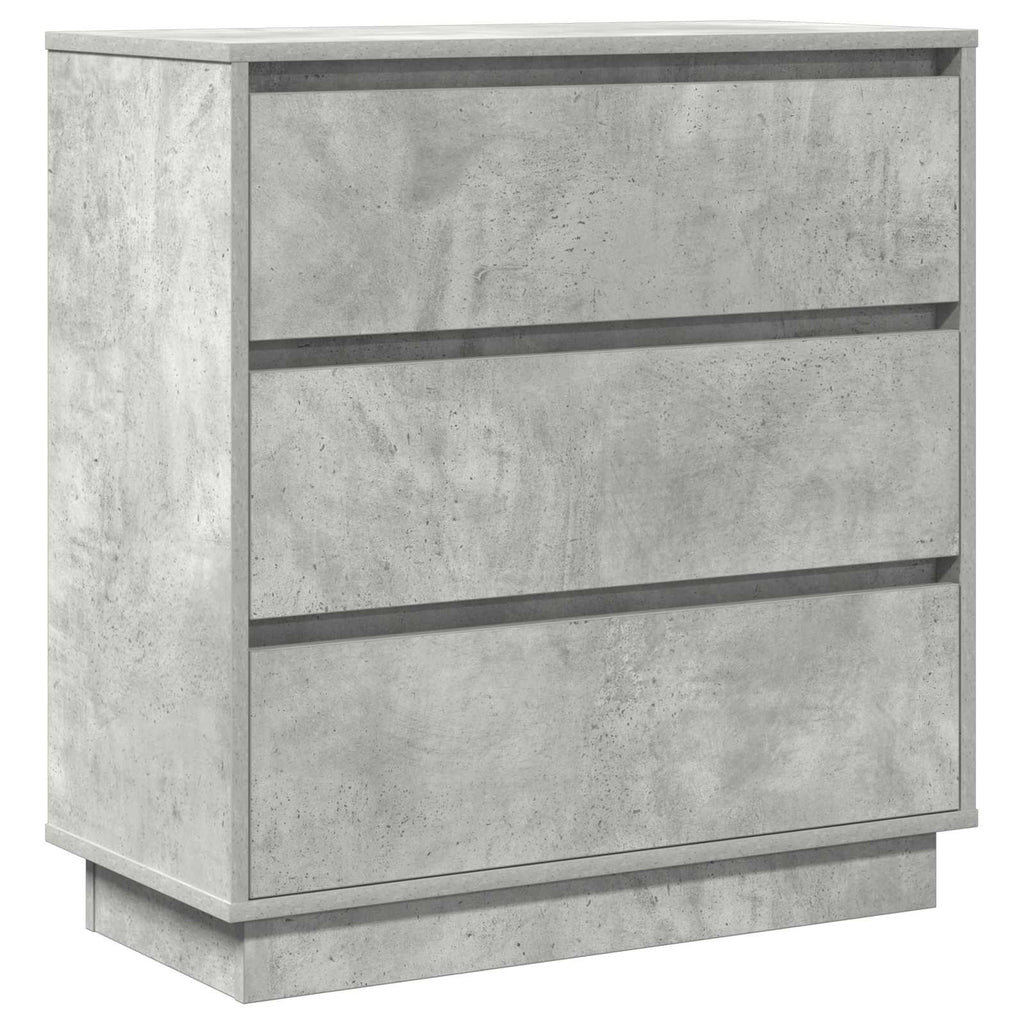vidaXL Szafka Nocna z szufladą Betonowy szary 71 x 34,5 x 75 cm