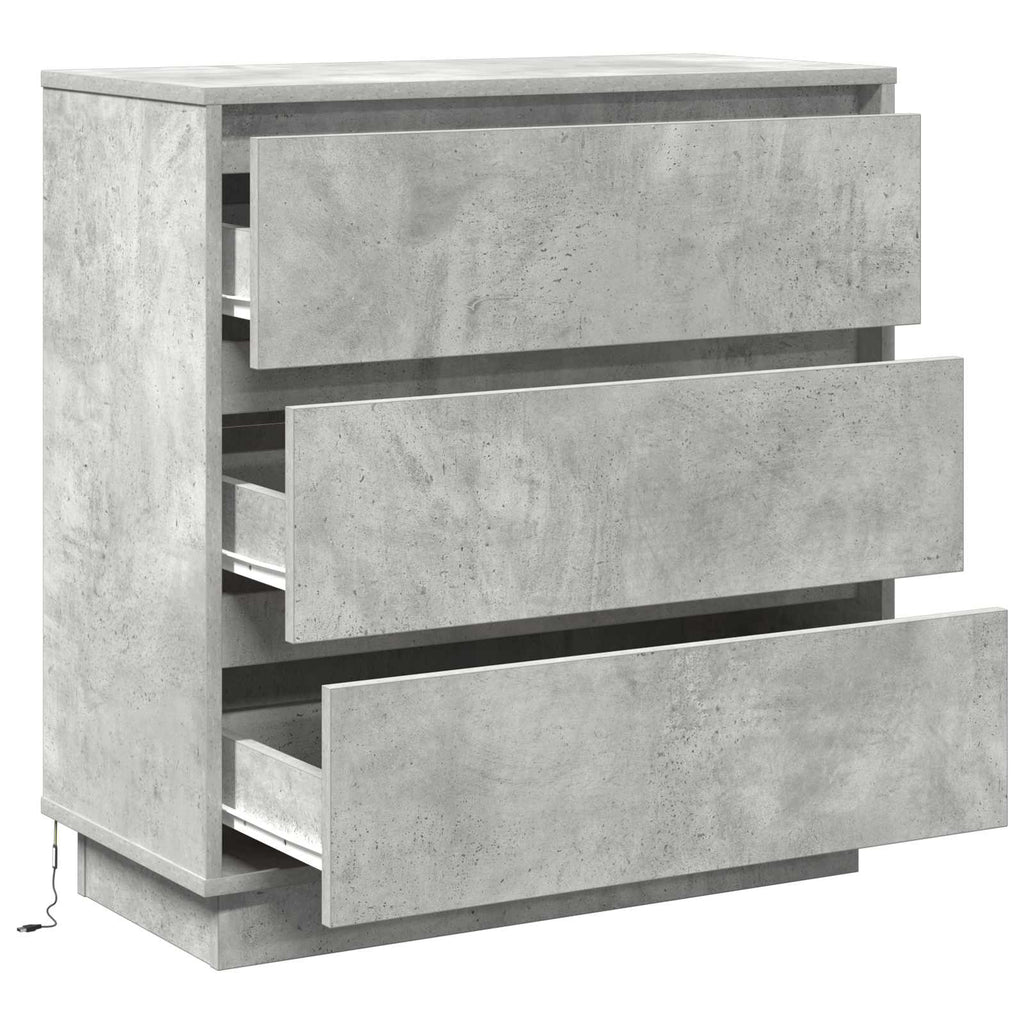 vidaXL Szafka Nocna z szufladą Betonowy szary 71 x 34,5 x 75 cm