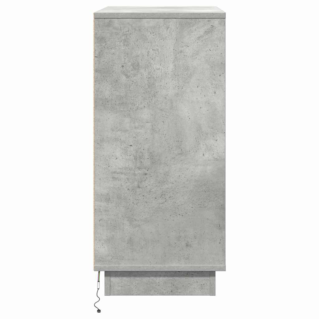 vidaXL Szafka Nocna z szufladą Betonowy szary 71 x 34,5 x 75 cm