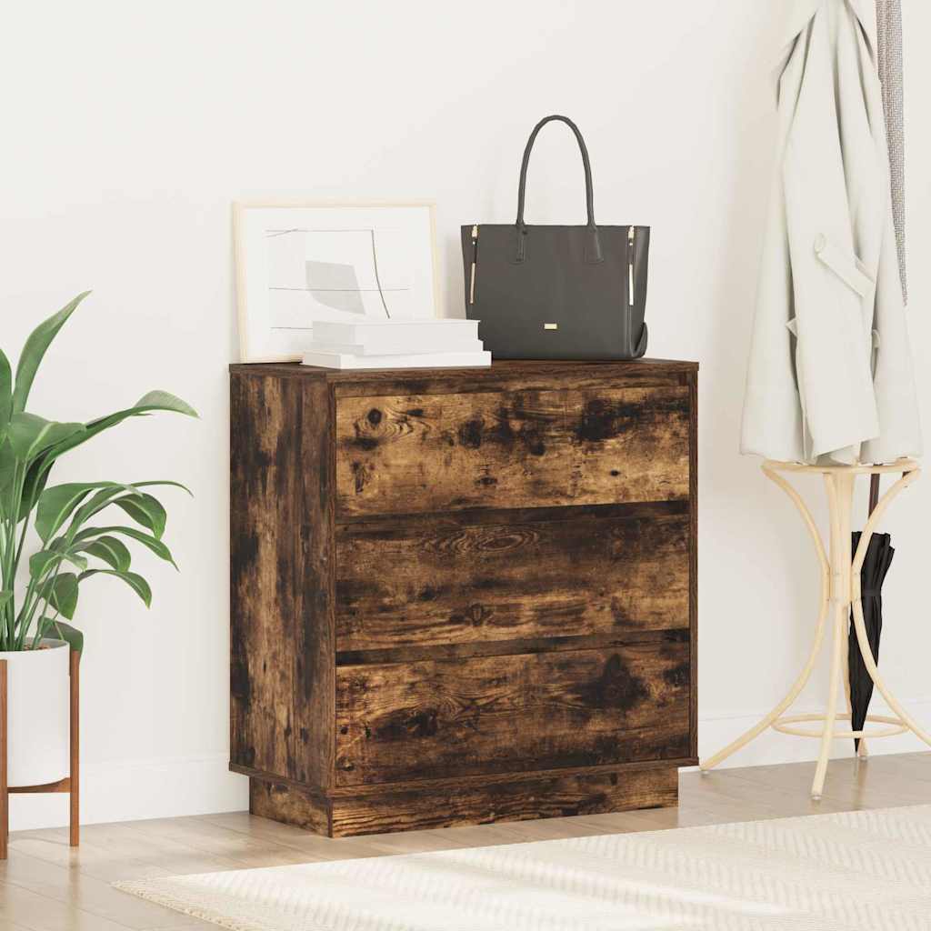 vidaXL Szafka Nocna z szufladą Dąb wędzony 71 x 34,5 x 75 cm