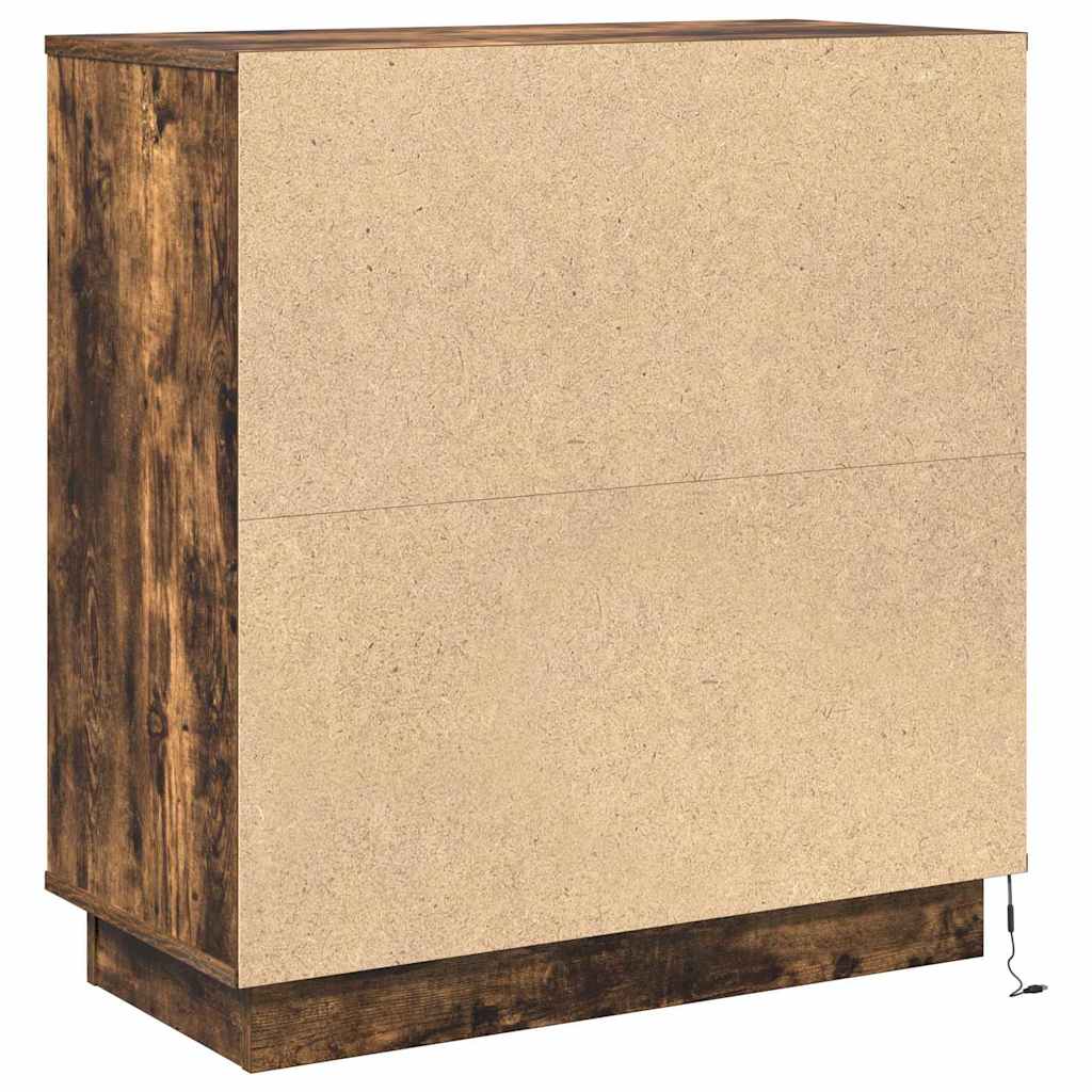 vidaXL Szafka Nocna z szufladą Dąb wędzony 71 x 34,5 x 75 cm