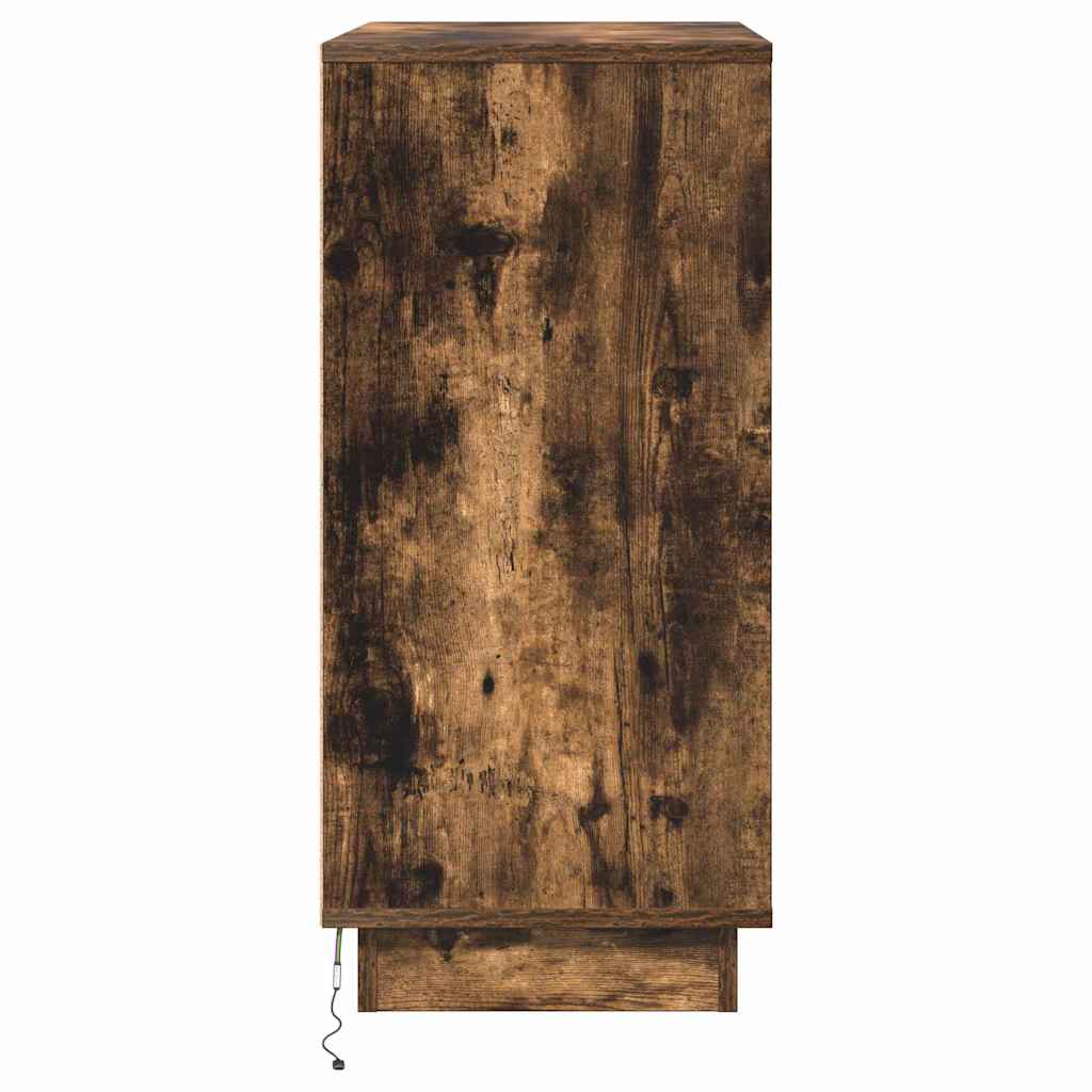 vidaXL Szafka Nocna z szufladą Dąb wędzony 71 x 34,5 x 75 cm