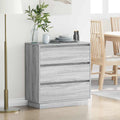 vidaXL Szafka Nocna Szary 71 x 34,5 x 75 cm Materiał drewnopochodny