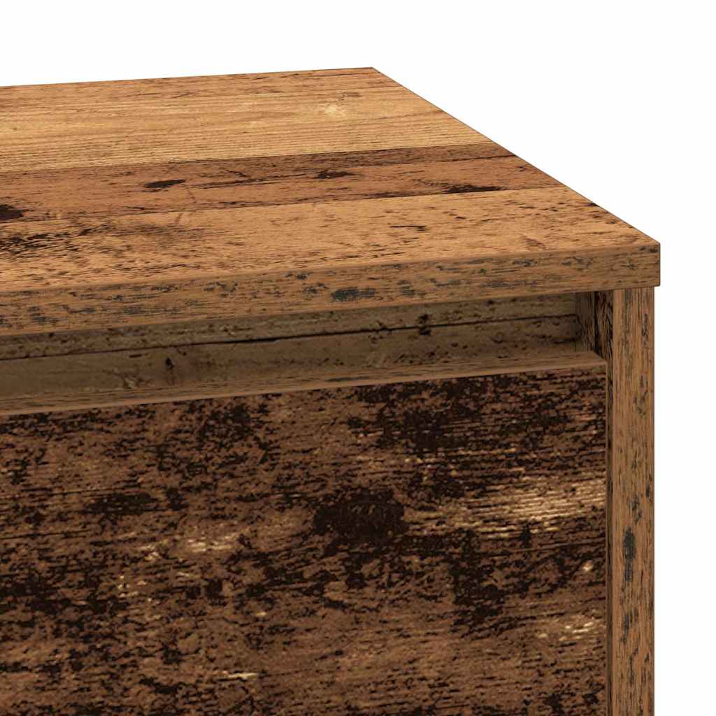 vidaXL Szafka Nocna z szufladą Stare drewno 71 x 34,5 x 75 cm