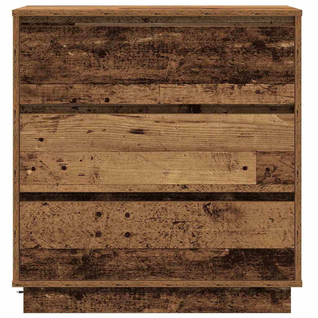 vidaXL Szafka Nocna z szufladą Stare drewno 71 x 34,5 x 75 cm