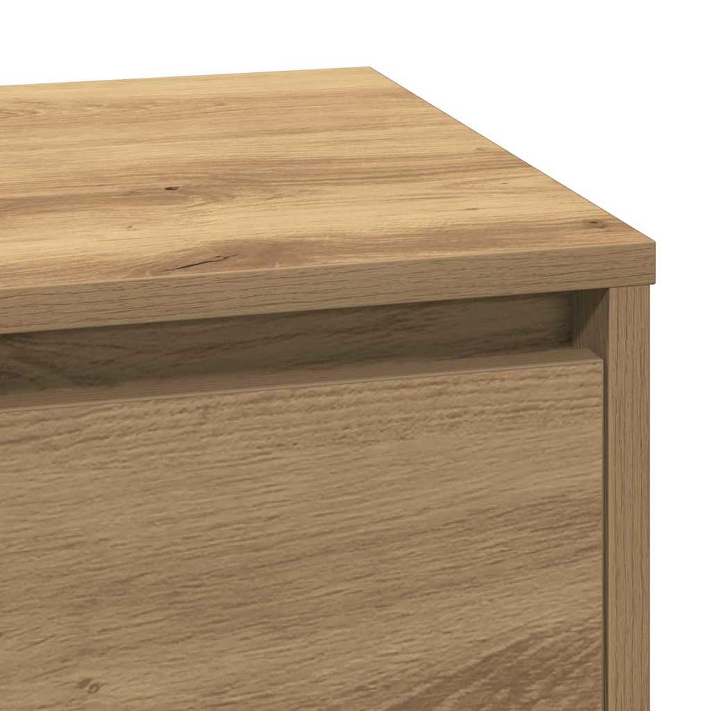 vidaXL Szafka Nocna z szufladą Dąb rzemieślniczy 71 x 34,5 x 75 cm