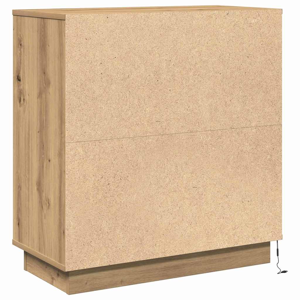 vidaXL Szafka Nocna z szufladą Dąb rzemieślniczy 71 x 34,5 x 75 cm