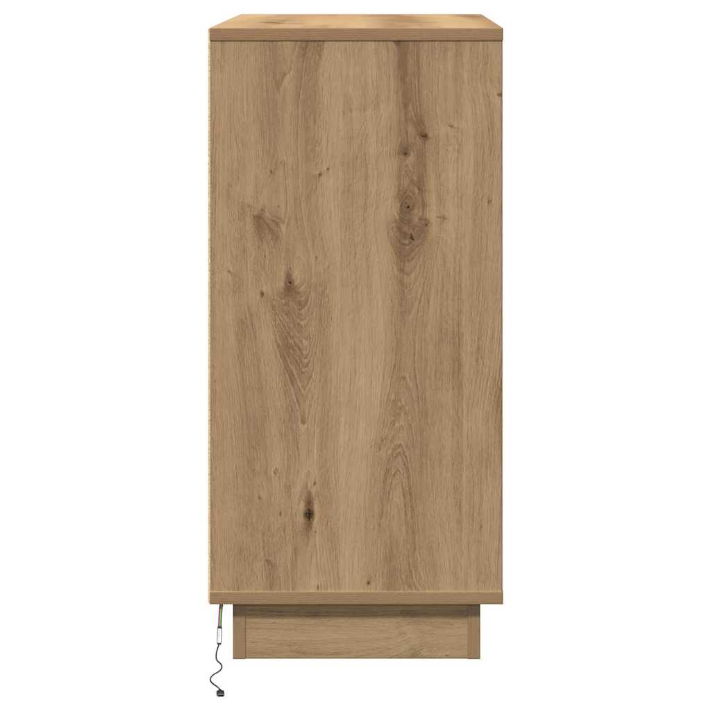 vidaXL Szafka Nocna z szufladą Dąb rzemieślniczy 71 x 34,5 x 75 cm
