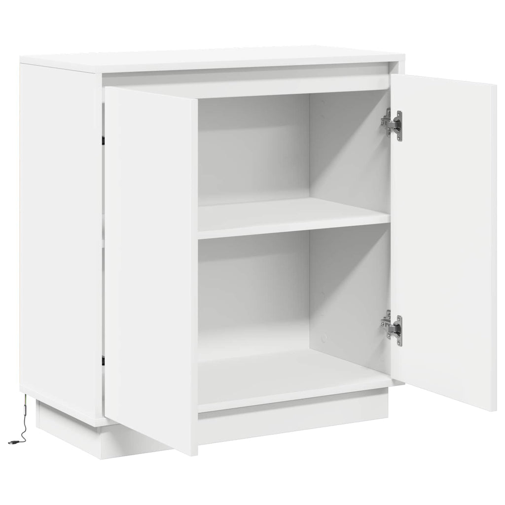 vidaXL Komoda LED dla Biały 71 x 34,5 x 75 cm Materiał drewnopochodny