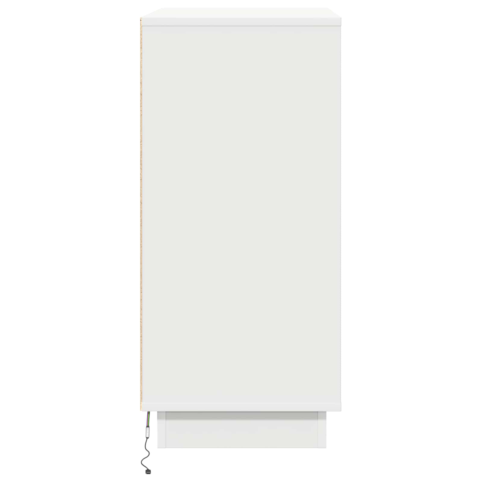 vidaXL Komoda LED dla Biały 71 x 34,5 x 75 cm Materiał drewnopochodny