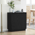 vidaXL Bufet Czarny Dąb 71 x 34.5 x 75 cm Materiał drewnopochodny